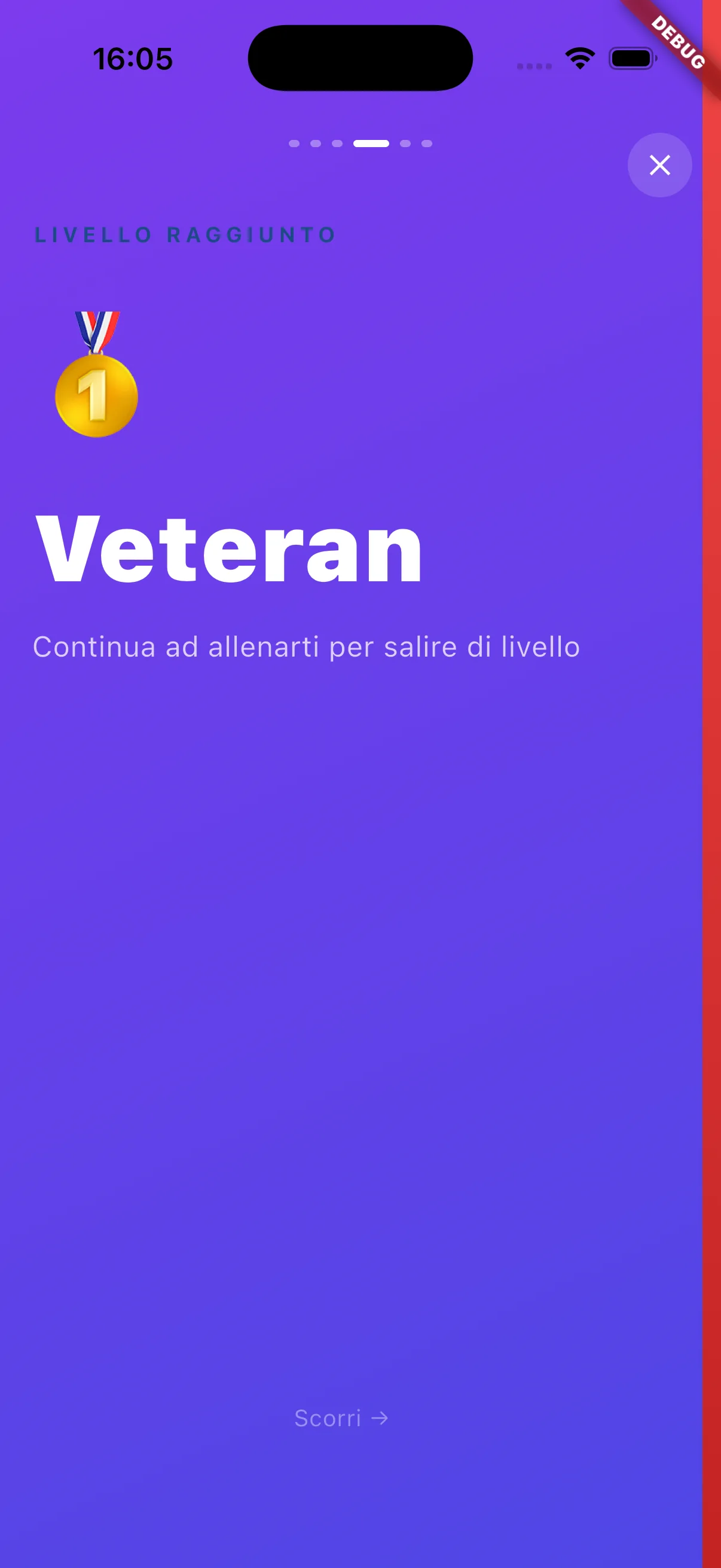 App atleta: profilo con punti, badge e riconoscimenti